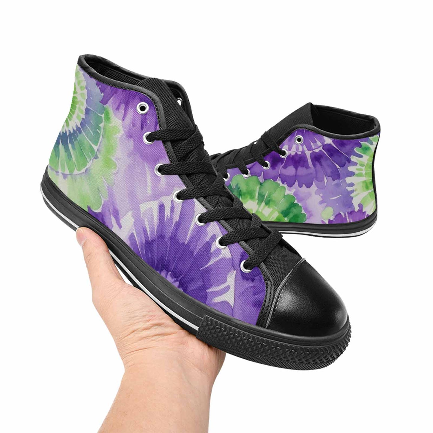 MEN'S Tie Dye - High Top Canvas Dreamcore Custom Sneakers