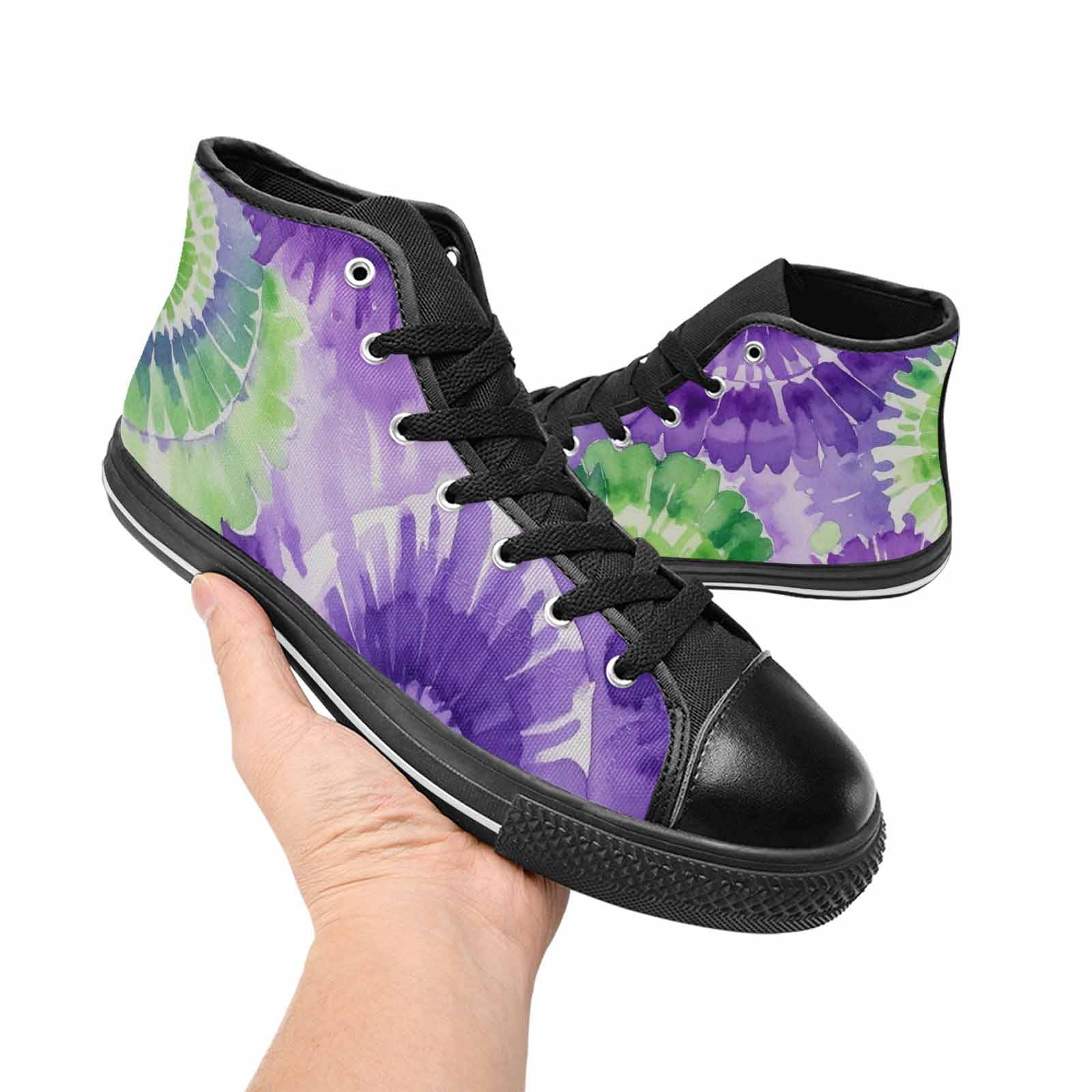 MEN'S Tie Dye - High Top Canvas Dreamcore Custom Sneakers
