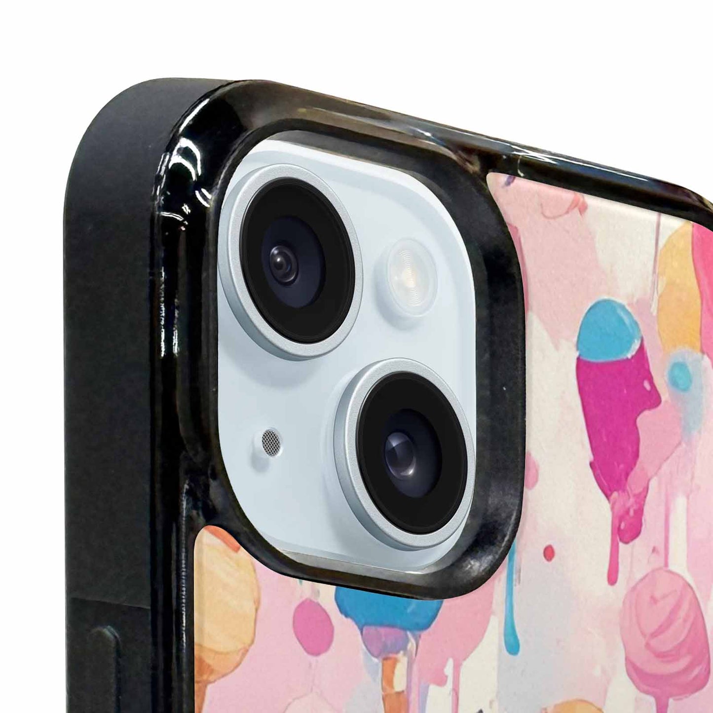 iPhone 15 Plus Case — Ice Cream Motif Ice Cream Motifs, Original Design Phone Case