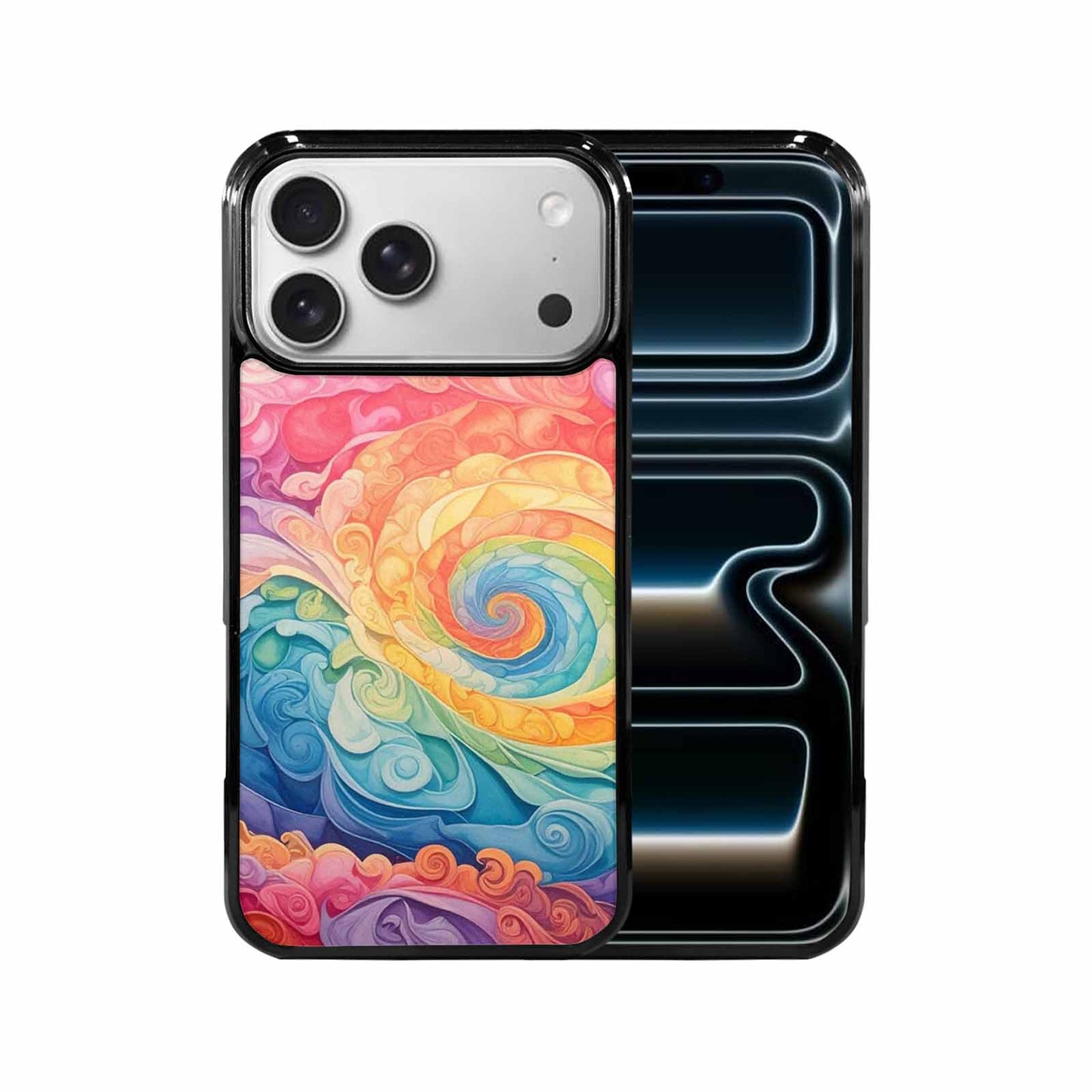 iPhone 17 Pro Max Case — Tie Dye Swirls Tie Dye Tie, Custom Printed Phone Case