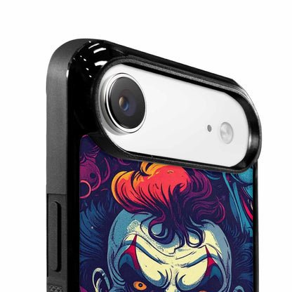 iPhone 17 Air Case — Evil Clowns Heads Faces Overlapping Cartoon, Custom Print Case Cover