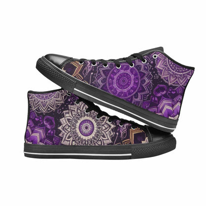 WOMEN'S Mandala High Top Canvas Cottagecore Custom Shoes