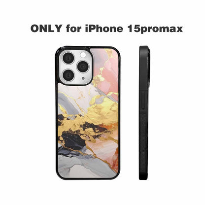 iPhone 15 Pro Max Case — Marble Vein Marble Veins Pattern Hundreds, Original Design Phone Case