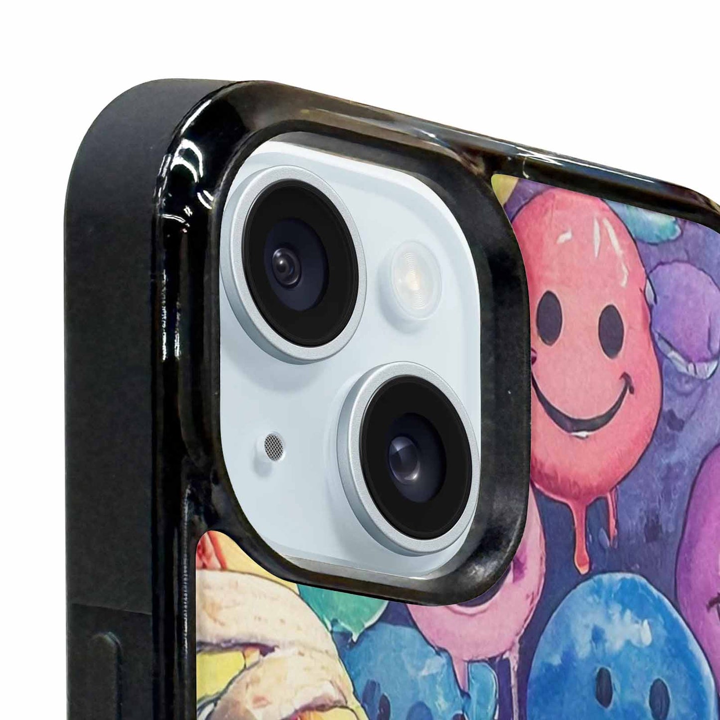 iPhone 15 Plus Case — Smiley Facessmiley Faces Tie D, Personalized Phone Case