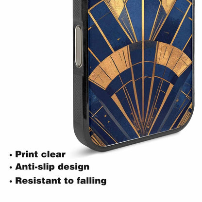 iPhone 15 Pro Max Case — Art Deco Illustration Pattern, Custom Art Phone Cover
