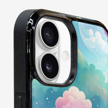 iPhone 16 Plus Case — Surrealist Dreamscape Illustration Pattern, Custom Print Case Cover