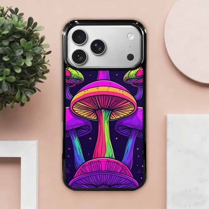iPhone 17 Pro Max Case — Psychedelic Mushroom Cartoon Pattern Cartoon Cute, Custom Phone Case