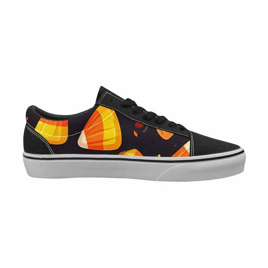 MEN'S Halloween Candy Corn Canvas Lace-Up Cottagecore Custom Shoes