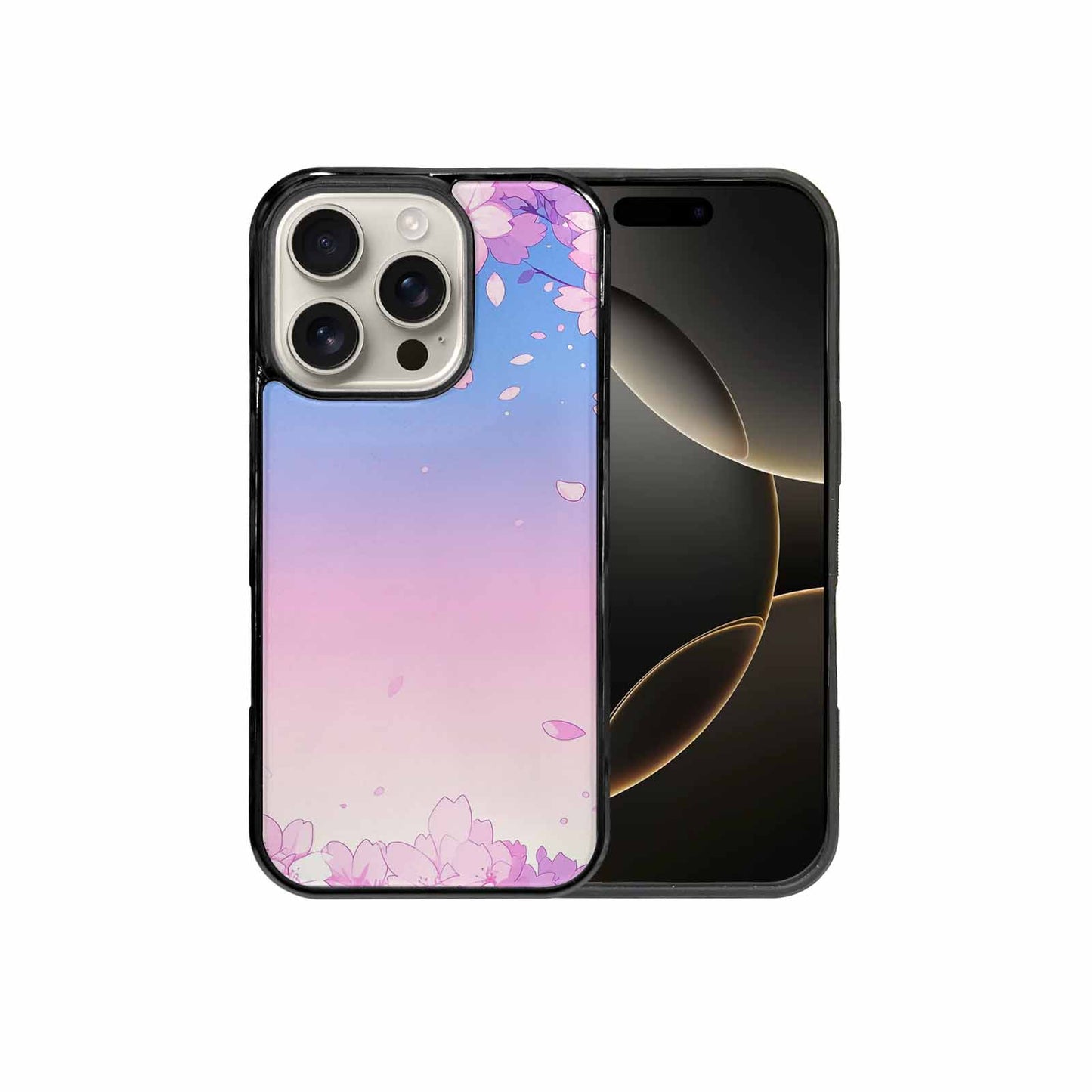iPhone 16 Pro Case — Anime Cherry Blossom Custom, Custom Print Case Cover