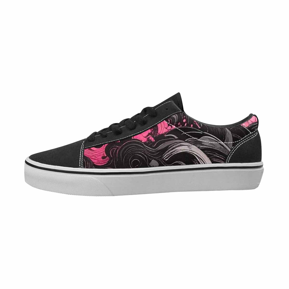 MEN'S Van Gogh Black & Pink Ink Canvas Boutique Kaleidoscope Limited Edition Sneakers