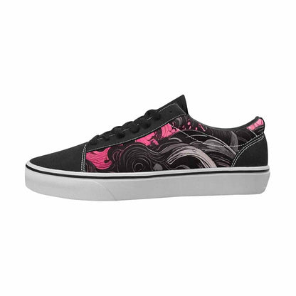 MEN'S Van Gogh Black & Pink Ink Canvas Boutique Kaleidoscope Limited Edition Sneakers