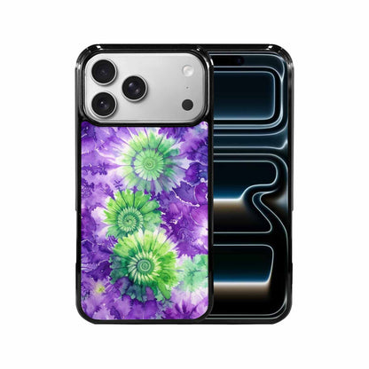 iPhone 17 Pro Max Case — Tie Dye Purple Green Tie Dye, Custom Printed Phone Case