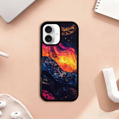 iPhone 17 Case — Galaxy Snake Print Galaxy Space, Custom Printed Phone Case
