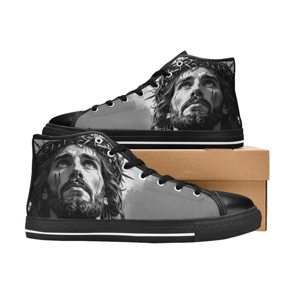 WOMEN'S Jesus_Ht_05 High Top Canvas Vivid Custom Shoes