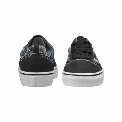 WOMEN'S Wolves Everywhere Collage Canvas Lace-Up Cottagecore Custom Shoes