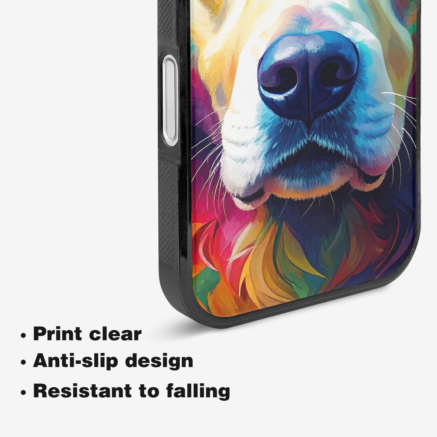 iPhone 16 Case — Golden Retriever Watercolor Art Pattern, Custom Made Phone Cover