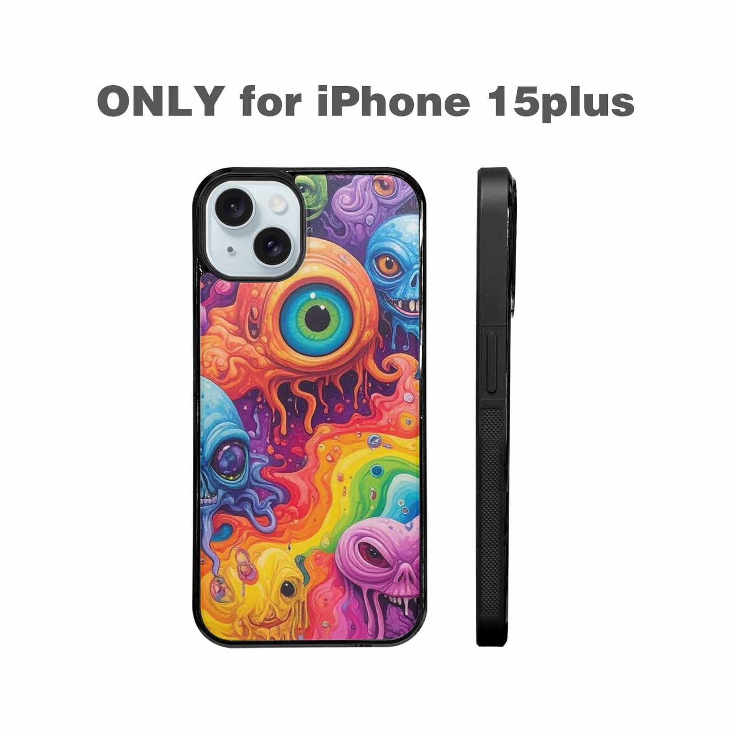 iPhone 15 Plus Case — Aliens Tie Dyemelting Aliens P, Custom Phone Case