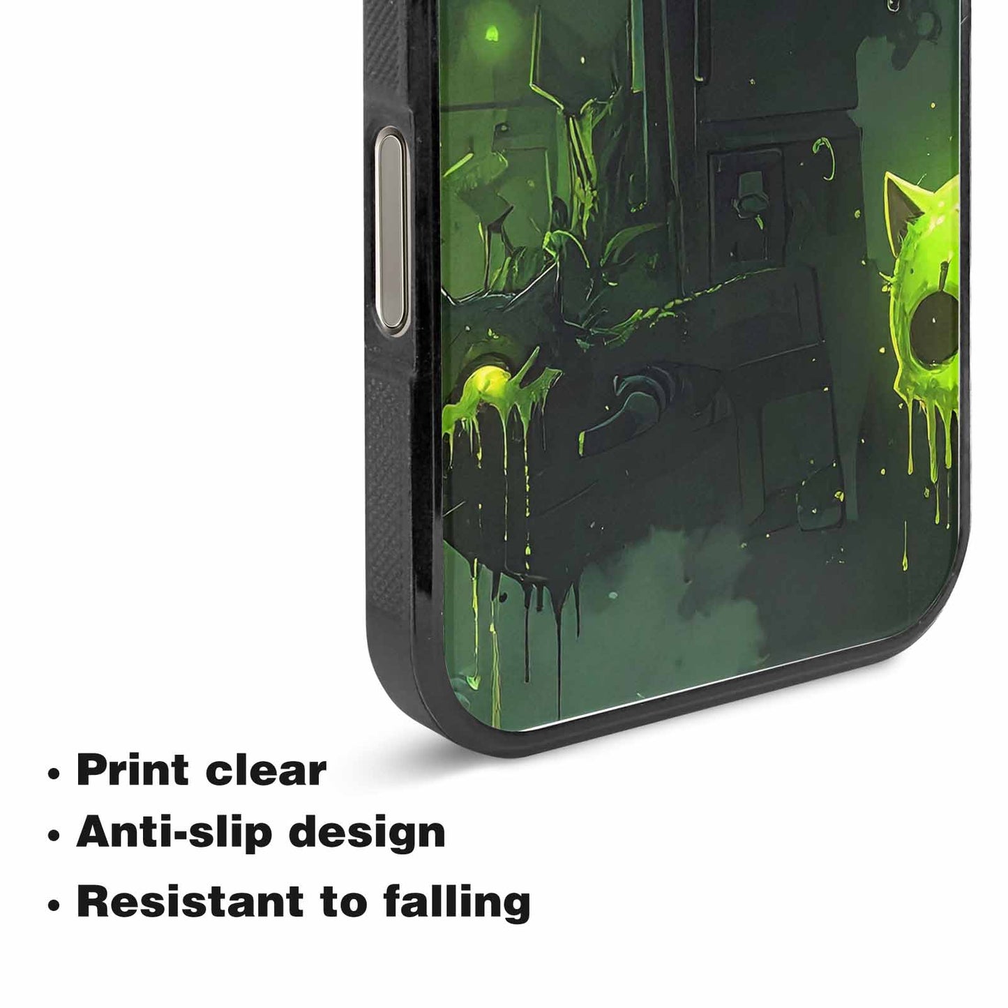 iPhone 15 Pro Max Case — Toxic Melting Skeleton Cats Small Toxic, Custom Print Case Cover