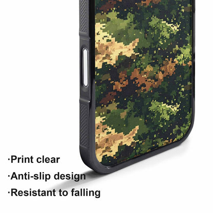 iPhone 17 Pro Max Case — Small Military Camouflage Blotch Camo, Custom Made Phone Cover