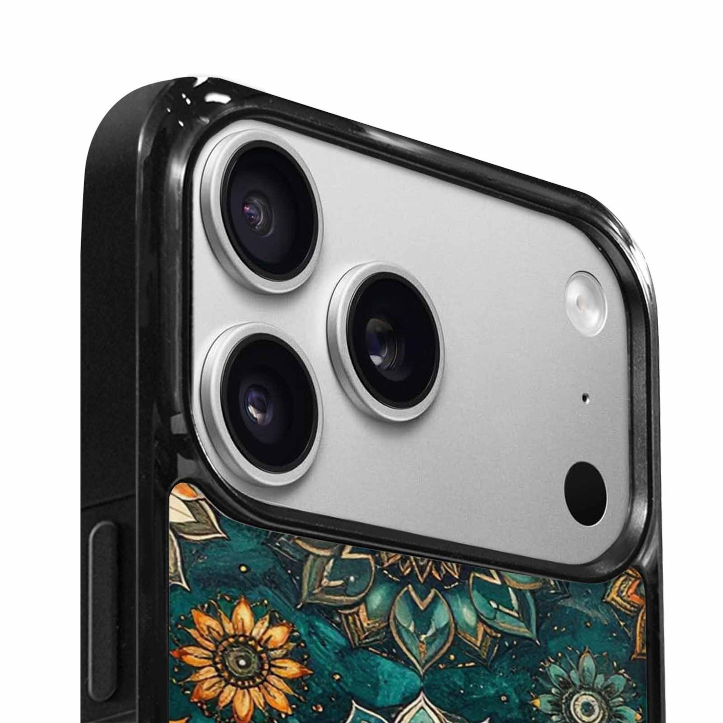 iPhone 17 Pro Case — Small Mandala Pattern Randomly Varying Floral, Unique Phone Case Design