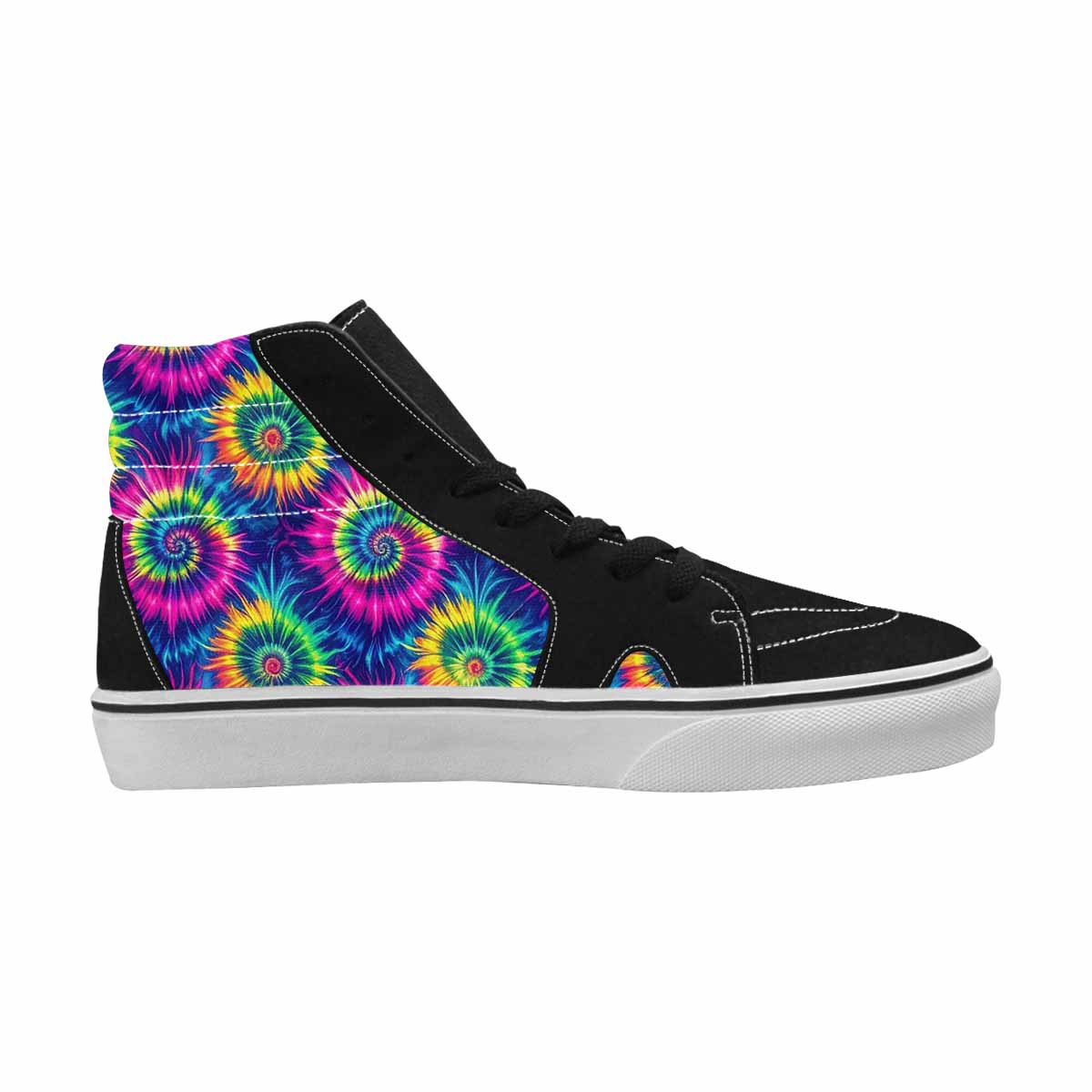 WOMEN'S Tie Dye - High Top Canvas Aesthetic Custom Sneakers