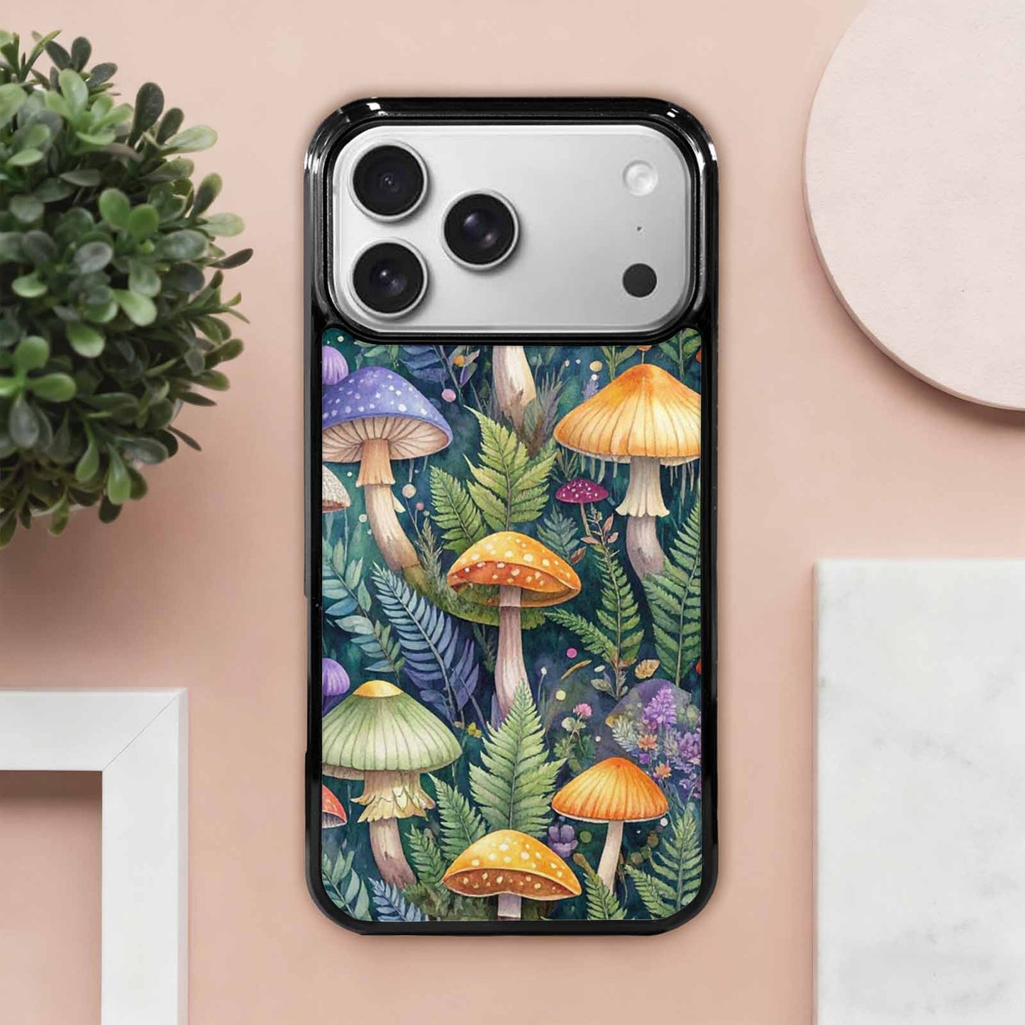 iPhone 17 Pro Max Case — Mushrooms Botanicalmushrooms P Floral, Custom Art Phone Cover