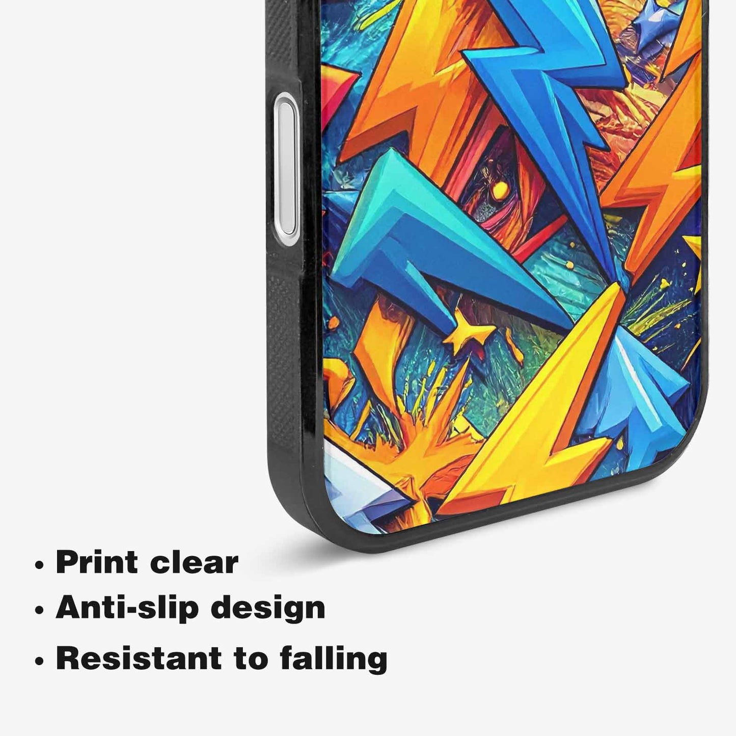 iPhone 16 Plus Case — Lightning Bolt Storm Pattern Hundreds Of, Custom Art Phone Cover
