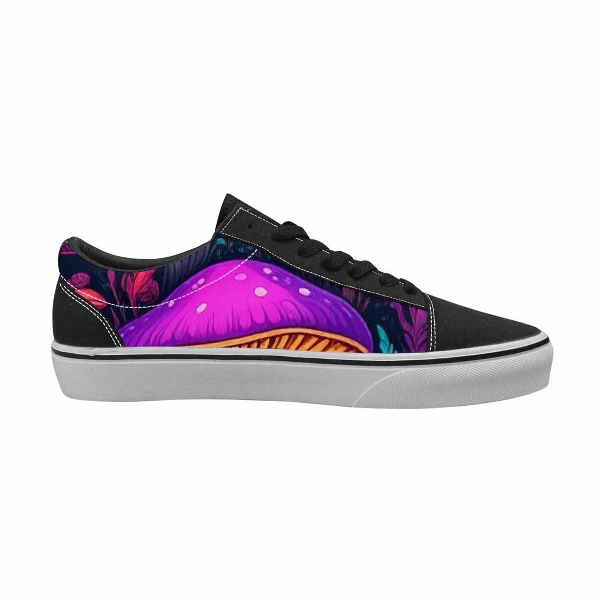 WOMEN'S Psychedelic Mushroom Canvas Lace-Up Wallpaper Art Sneakers