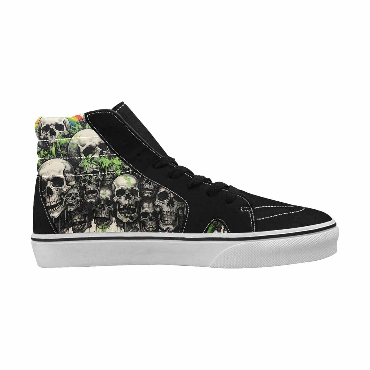 MEN'S Rainbow From Skull S High Top Canvas Dreamlike Shoes