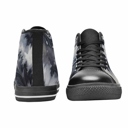 WOMEN'S Tie Dye - High Top Canvas Surreal Custom Sneakers