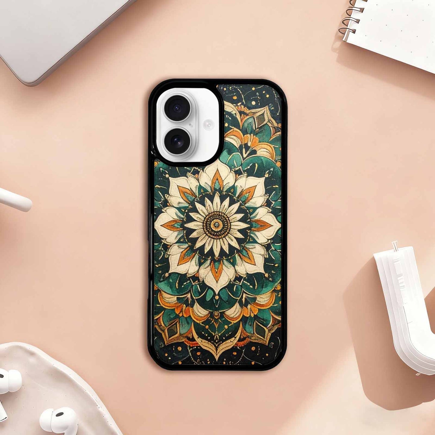 iPhone 17 Case — Small Mandala Pattern, Randomly Floral, Custom Art Phone Cover