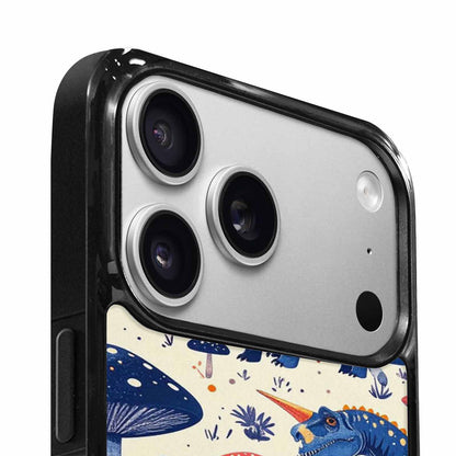 iPhone 17 Pro Case — Vintage Dinosaurs Mushroom Retro Vintage, Custom Phone Case