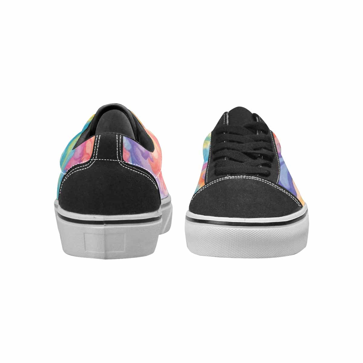 WOMEN'S Tie Dye Swirls Tie Lace-Up Canvas Aesthetic Shoes