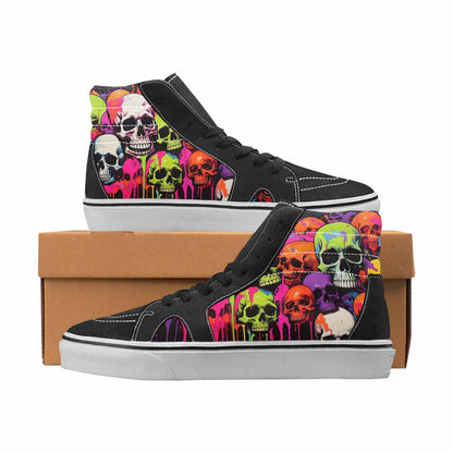 WOMEN'S Camo High Top Canvas Unique Print Wallpaper Art Sneakers