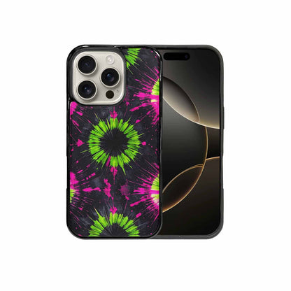 iPhone 16 Pro Case — Acid Wash Tie Dye Neon, Custom Art Phone Cover