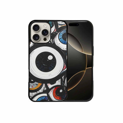 iPhone 16 Pro Max Case — Googly Cartoon Eyeballs, Custom Art Phone Cover