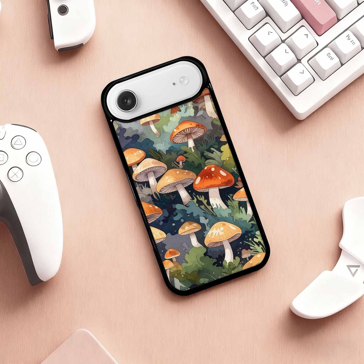 iPhone 17 Air Case — Mushrooms Camomushrooms Patter Ywj Camo, Custom Made Phone Cover