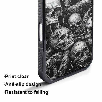 iPhone 17 Pro Max Case — Skull Dark Art Gothic Print Gothic, Original Design Phone Case