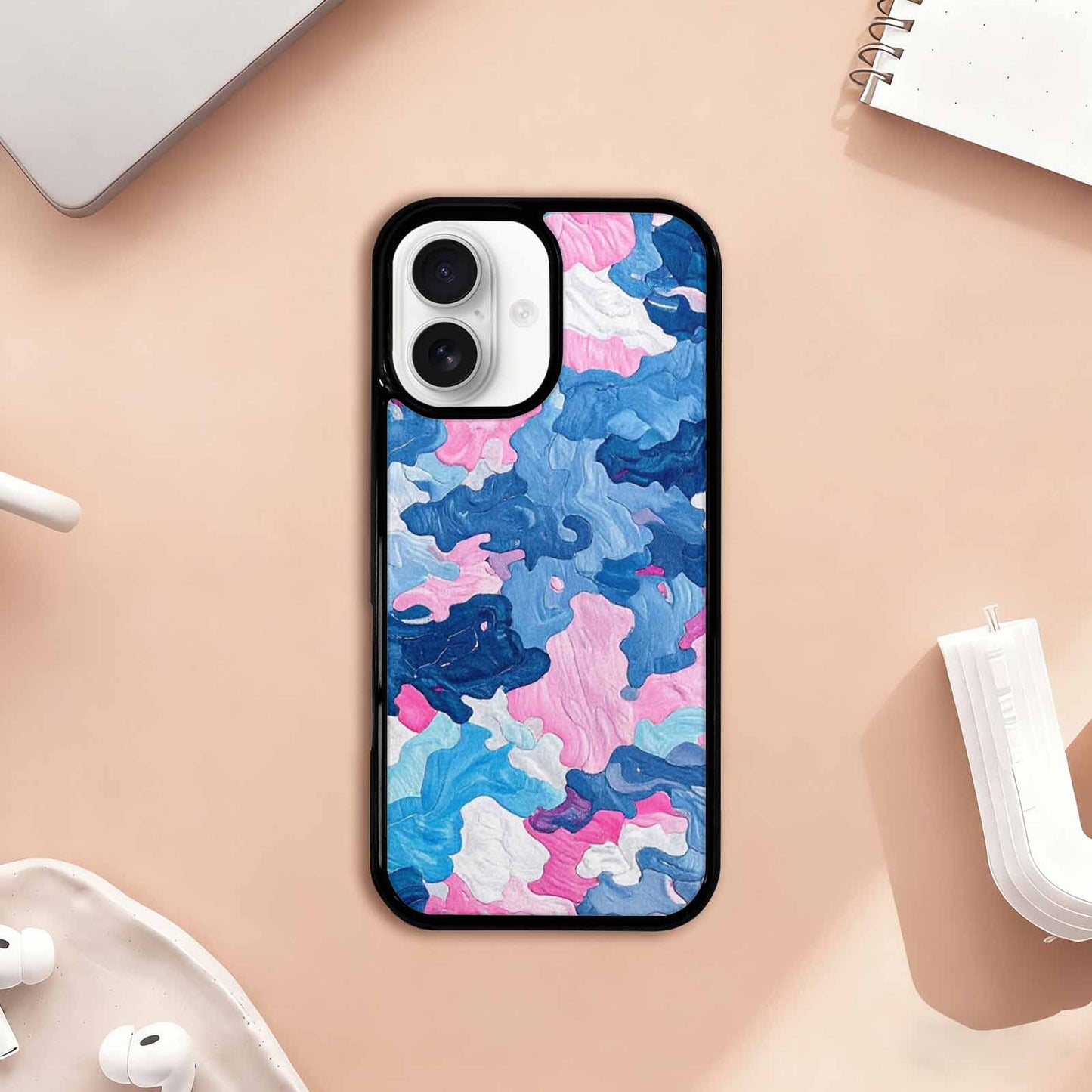 iPhone 17 Case — Vivid Camo Transgender Camo, Custom Designed Case Cover