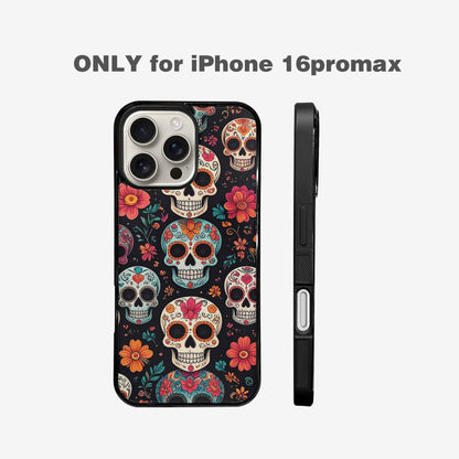 iPhone 16 Pro Max Case — Dia De Los Muertos Sugar Skull, Customized Protective Case