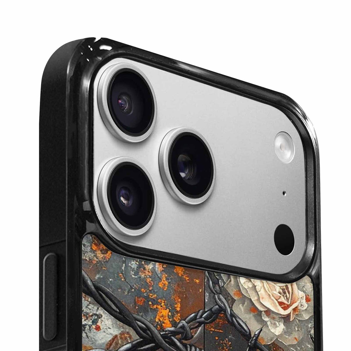 iPhone 17 Pro Max Case — Small Barbed Wire And Original Art, Custom Printed Phone Case