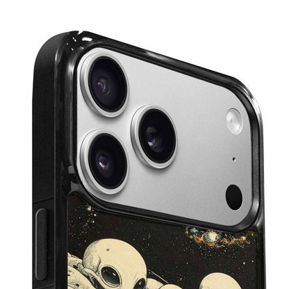 iPhone 17 Pro Max Case — Melting Aliens Pattern Alien Scifi, Custom Art Phone Cover