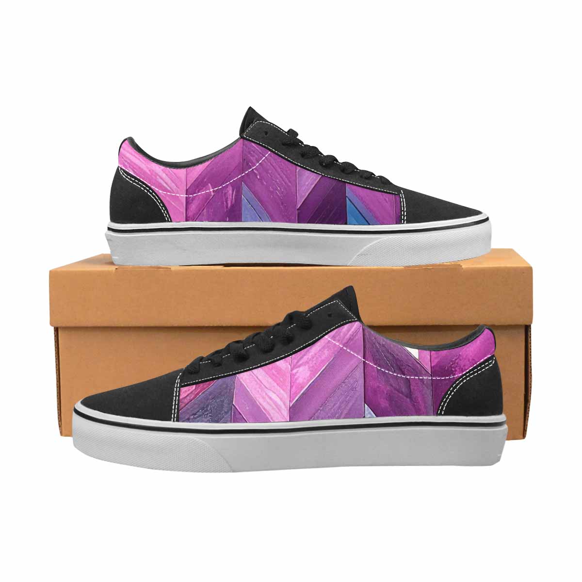 MEN'S Genderfluid Flag Color Canvas Lace-Up Vivid Sneakers