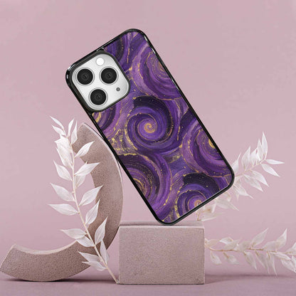 iPhone 15 Pro Max Case — Swirling Brushstroke Starry Night Texture Blended, Original Design Phone Case
