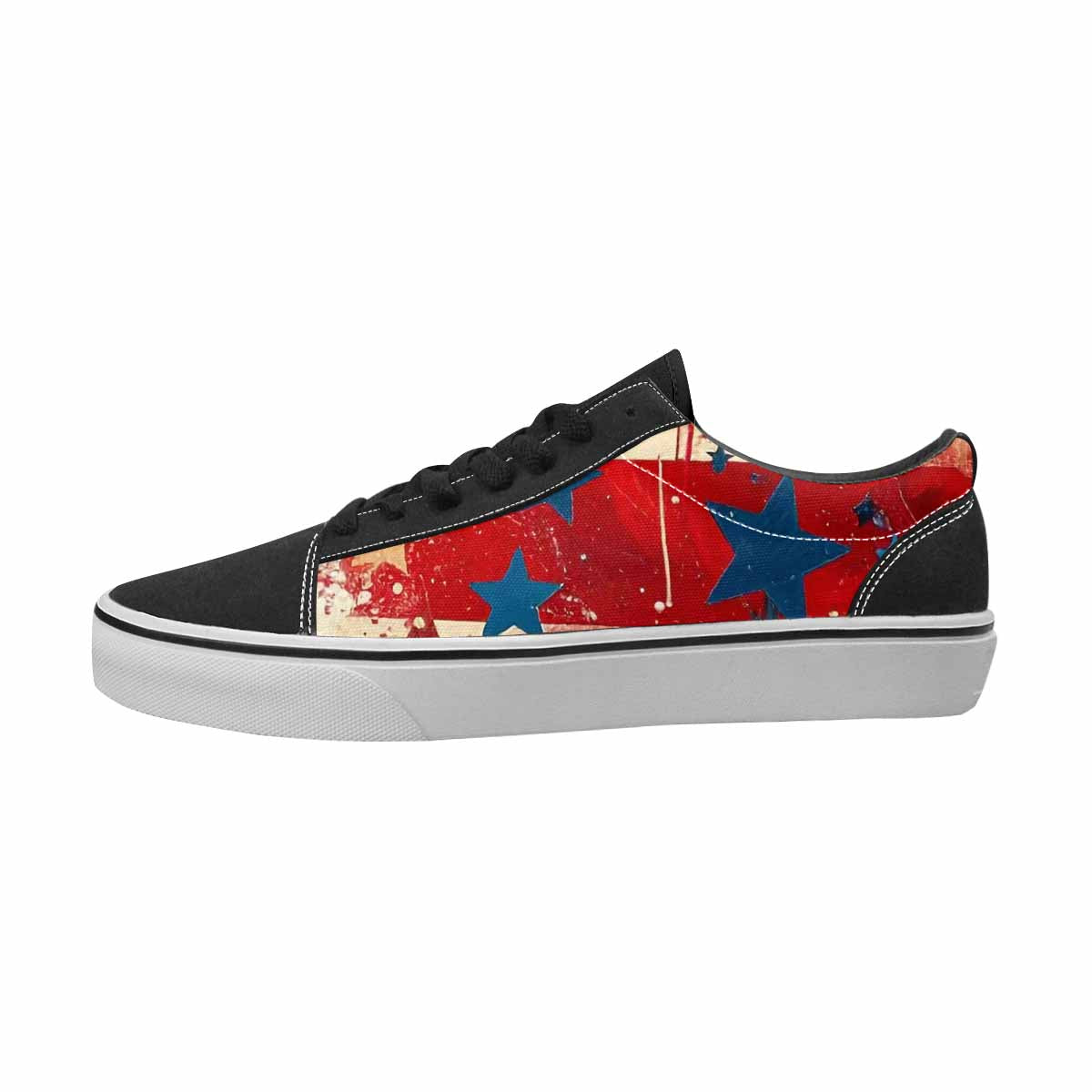 MEN'S Patriotic Canvas Unique Print Kaleidoscope Limited Edition Sneakers
