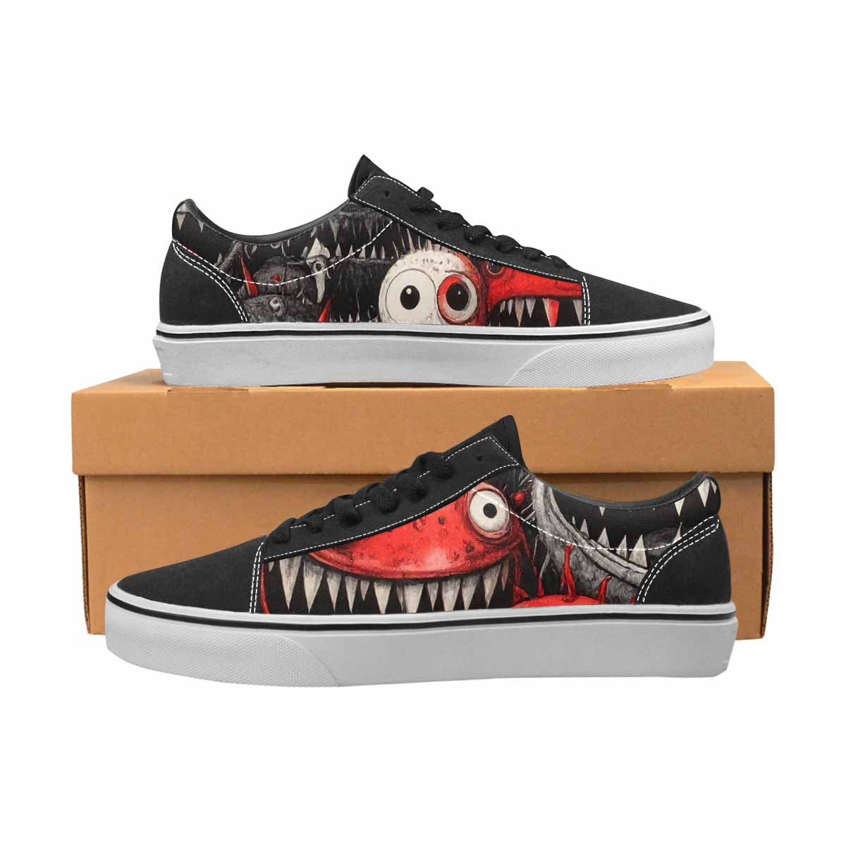 WOMEN'S Multi Lace-Up Canvas Dark Academia Sneakers