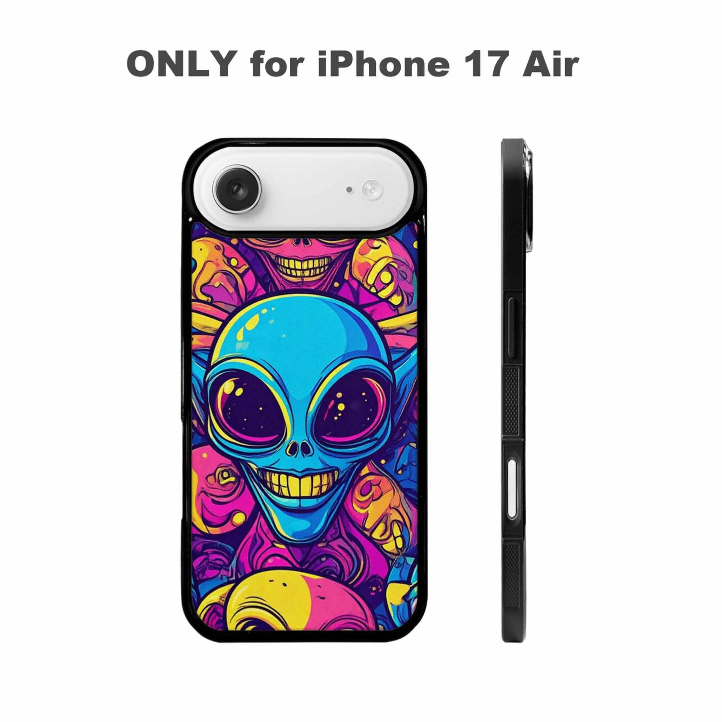 iPhone 17 Air Case — Alien Ufo Cartoon Art Pattern Alien, Custom Art Phone Cover