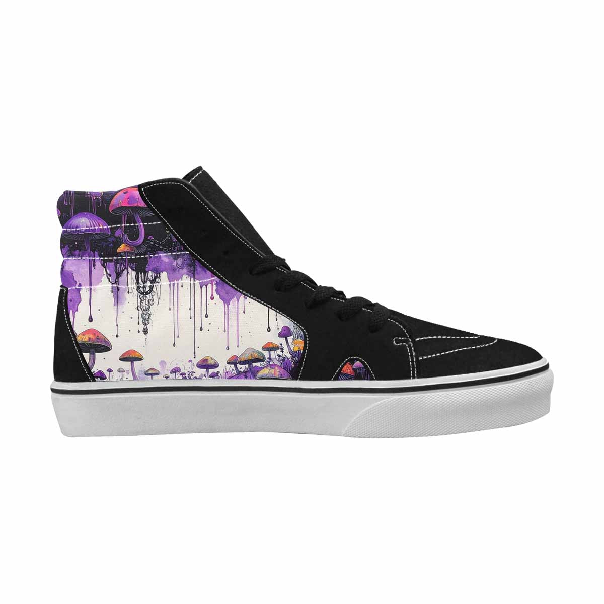 MEN'S Rainbow Drip Mushrooms High Top Canvas Dreamlike Shoes