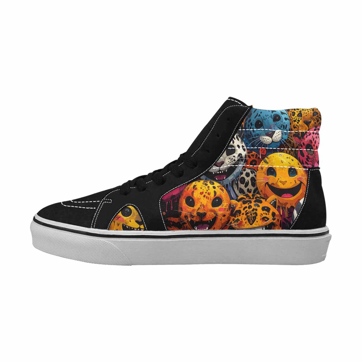 MEN'S Smiley Faces High Top Canvas Y2K Shoes