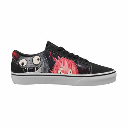 WOMEN'S Monsters (general) Lace-Up Canvas Grunge Custom Shoes